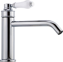 Смеситель Migliore Ermitage Mini 28576 для раковины, белый - хром