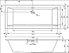 Акриловая ванна Riho Rething Cubic BD9500500000000 R, 190x80