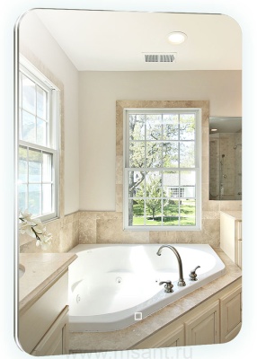 Зеркало AZARIO Паллада 685х915, c подсветкой и диммером, сенсорный выключатель