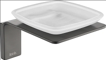 Мыльница IDDIS Slide SLIGMG0i42 матовое стекло, графитовый
