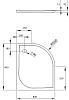Поддон для душа Radaway Delos E 90x80, R