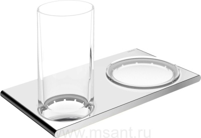 Стакан Keuco Edition 400 11556 с мыльницей, хром