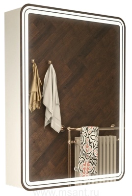 Зеркало-шкаф AZARIO Adriana 1П 600х800 c подсветкой и диммером