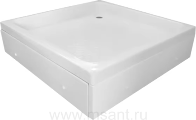 Поддон для душа Good Door Аполло 90x90 с комплектом ножек и 2 боковых экрана