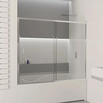 Шторка на ванну RGW Screens SC-43 170х150, профиль хром, стекло прозрачное