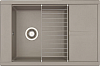 Мойка кухонная AQUATON Делия 78 серый шелк