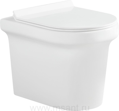 Унитаз приставной Aquanet Rimless Nova-F BL-101N-FST