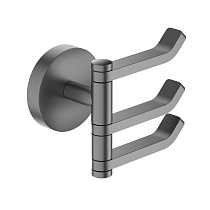 Aquatek AQ4632BGM БЕТТА крючок тройной, шлиф. черный хром