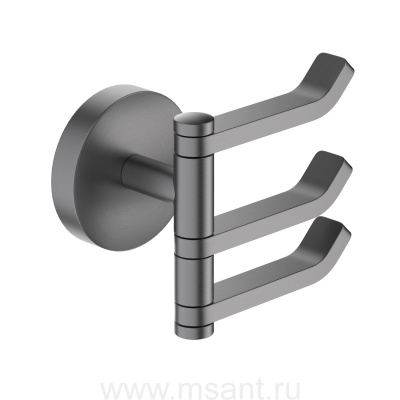 Aquatek AQ4632BGM БЕТТА крючок тройной, шлиф. черный хром