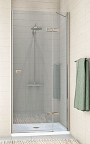 Душевая дверь в нишу GuteWetter Trend Door GK-862AP правая 138 см стекло бесцветное Two, профиль хром