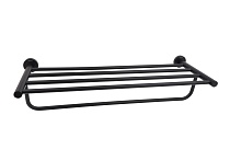 Полка для полотенец Aquatek, матовый черный AQ4015MB ВЕГА
