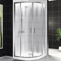 Душевой уголок BelBagno Uno UNO-195-R-2-100-CH-CR стекло рифленое