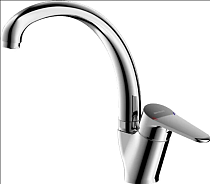 Смеситель Bravat Emeralda F7135147CP-1-RUS для кухонной мойки, хром