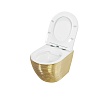 Унитаз Grossman GR-4455GWLS подвесной золотой, безободковый