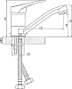 Смеситель Rossinka B B35-22 для кухонной мойки