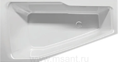Акриловая ванна Riho Rething Space BD8300500000000 R, 170x90
