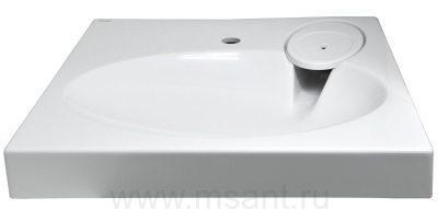 Умывальник на стиральную машину Azario Elegance 59.2х59.2х9 Белый (CS00078300)