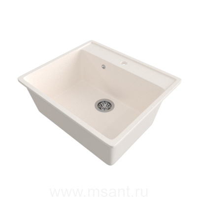 Мойкa MIXLINE ML-GMS21 СТАНДАРТ прямоугольная, белый (331), 565*505*200мм