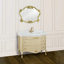 Мебель для ванной Migliore Impero 110 с ящиками, decape sabbia (тумба+раковина)