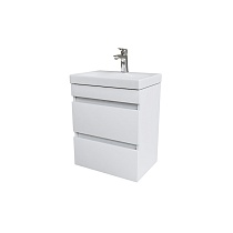 Тумба с умывальником подвесная с ящиками, белая, 50 см, Zodiac, IDDIS, ZOD5CB0i95K подходит ум. 3505000i28
