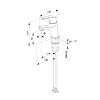Смеситель для умывальника, Sterm, Milardo, STESB00M01