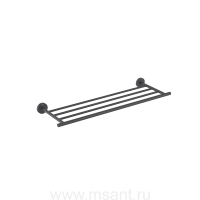 Полка для полотенец Aquatek, матовый черный AQ4222MB ОБЕРОН