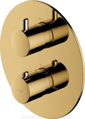 Термостат Omnires Y Y1236ROGL для душа, золото