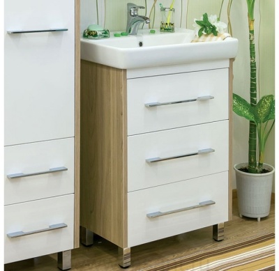 Тумба Sanflor Ларго 60 (ШВ/Б) раковина Фостер 60