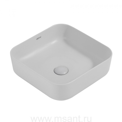 Раковина накладная ABBER Rechteck AC2211MLG светло-серая матовая