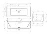 Ванна из искусственного камня ABBER Stein AS9602 белая матовая
