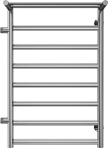 Полотенцесушитель водяной Terminus Хендрикс П8 500x800 с полкой, с боковым подключением 500 слева