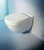 Унитаз подвесной Duravit Starck 3 45270900A1 безободковый в комплекте с крышкой сиденьем