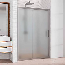 Душевая дверь в нишу Kubele DE019D2-MAT-MT 95 см, профиль матовый хром