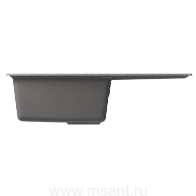Мойкa MIXLINE ML-GM31 с крылом, темно-серая (309), 770*500*190мм