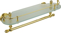 Полка Migliore Mirella 17329 с полотенцедержателем, золото