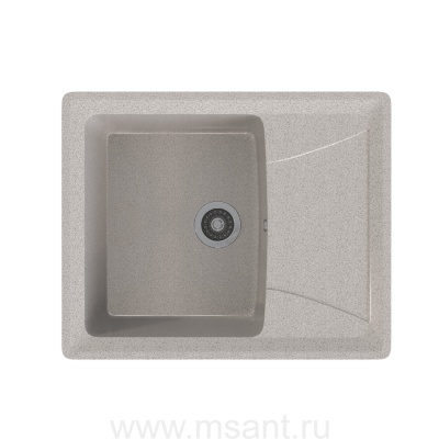 Мойкa MIXLINE ML-GMS03 СТАНДАРТ с крылом, светло-серый (310), 605*495*190мм