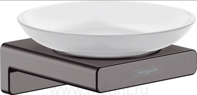 Мыльница Hansgrohe AddStoris 41746340 шлифованный черный хром