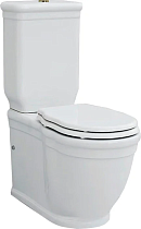 Унитаз-компакт ArtCeram Hermitage с микролифтом, фурнитура бронза