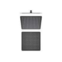 Квадратный верхний душ 300*300*2 мм AQUATEK, матовый черный AQ2074MB