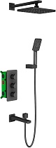 Душевой комплект Timo PetrumaSX-5149/03SM черный, С ВНУТРЕНН…