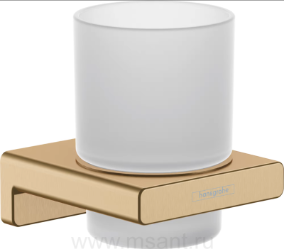 Стакан Hansgrohe AddStoris 41749140 шлифованная бронза