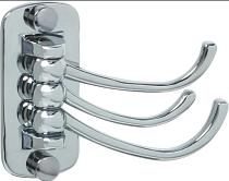 Крючок Fixsen Equipment хром, поворотный, тройной