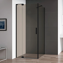 Душевой уголок Cezares Slider AH 1 80-90/100 BR Nero профиль черный, стекло бронза