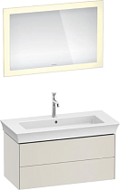 Мебель для ванной Duravit White Tulip 105 2 ящика, скандинавский белый шелковисто-матовый