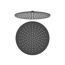 Круглый верхний душ 300*7 мм AQUATEK, матовый черный AQ2079MB