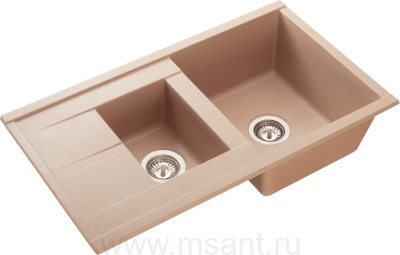 Мойка кухонная AQUATON Делия 87 латте