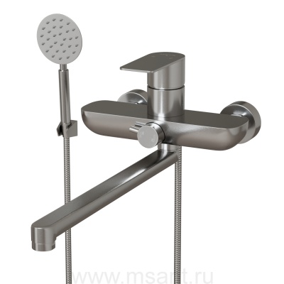 Смеситель для ванны MIXLINE 35k MIXLINE MLSS-021 нерж.