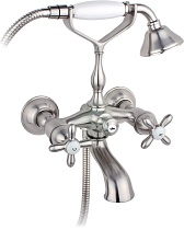 Смеситель Timo Ritz 0144Ysilver дляванны с душем