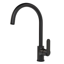 Смеситель Santek Линдос для кухни, черный матовый, WH5A41008N001