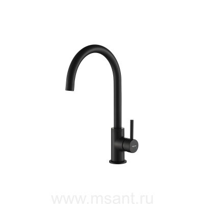Смеситель для кухни AQUATEK, матовый черный AQ1382MB ЕВРОПА